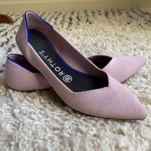 Rothy's Pointed Toe Flat Petal Pink Size 8